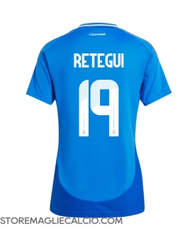 Italia Mateo Retegui #19 Maglia Gara Casa Repliche Europei 2024 Donna